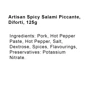 Artisan Spicy Salami Piccante, Diforti, 125g